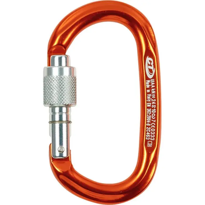 Ekspresowa dostawa Karabinek wspinaczkowy CLIMBING TECHNOLOGY PILLAR SG ORANGE