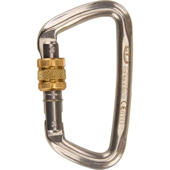 Karabinek CLIMBING TECHNOLOGY D-SHAPE STALOWY Bezpieczna płatność