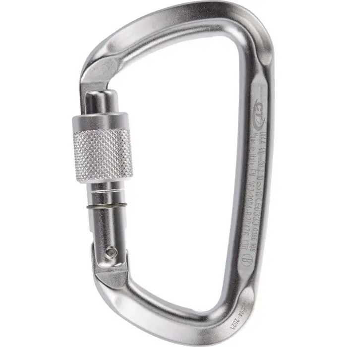 Karabinek wspinaczkowy CLIMBING TECHNOLOGY D-SHAPE SG SILVER Do wyczerpania zapasów