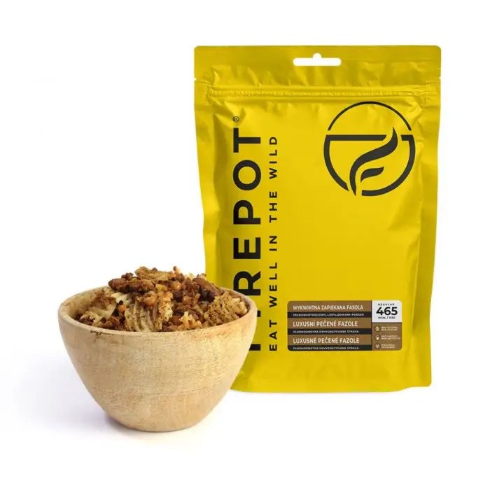Niska cena Żywność dehydratyzowana FIREPOT WYKWINTNA ZAPIEKANA FASOLA (WEGAŃSKIE) 485g / 465kcal
