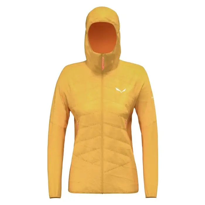 Kurtka damska SALEWA ORTLES HYBRID TIROLWOOL HOODY / GOLD Taniej