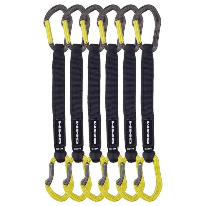 Ostatnie sztuki Zestaw ekspresów DMM ALPHA SPORT LIME 25CM SET 6