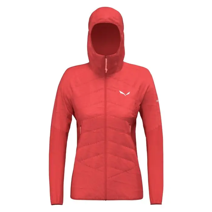 Najlepsza cena Kurtka damska SALEWA ORTLES HYBRID TIROLWOOL HOODY / FLAME