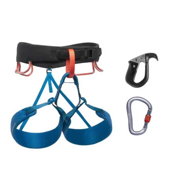 Oferta limitowana Zestaw BLACK DIAMOND MOMENTUM HARNeSS PILOT PACKAGE MEDIUM