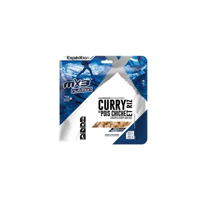 Zamów dziś Żywność liofilizowana MX3 NUTRITION RYŻ CURRY Z CIECIERZYCĄ 210G