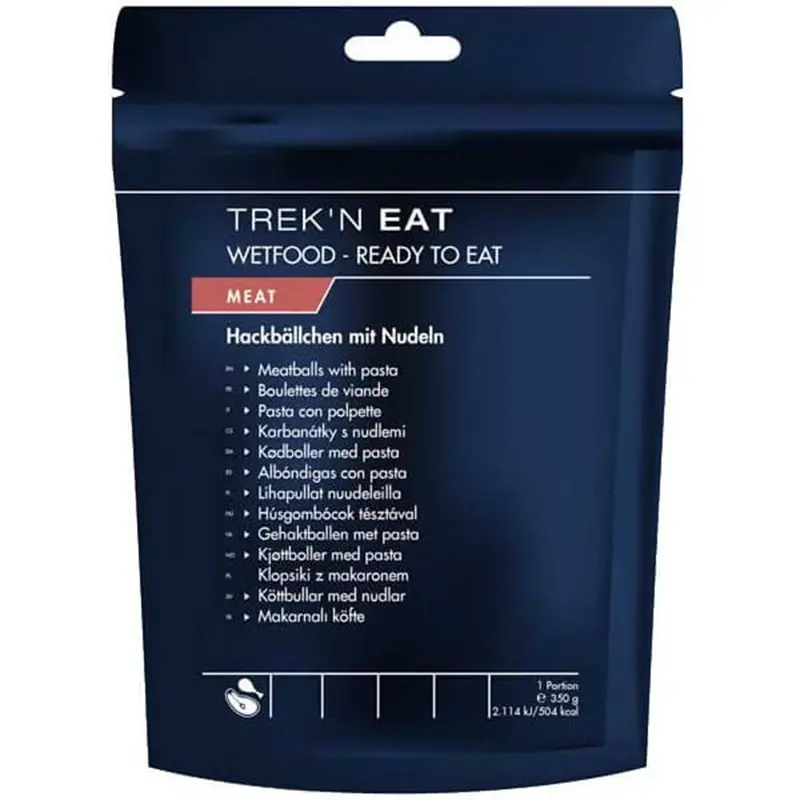 Danie Gotowe Pulpety Z Makaronem-RTE/SH 350 g Trek'n Eat Bestseller
