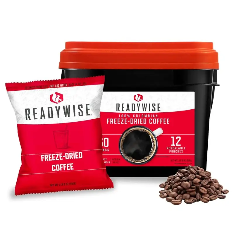 Żywność Liofilizowana ReadyWise 360 Porcji Kawy Arabica Bezpieczna płatność