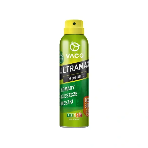 Tylko do końca tygodnia Spray Na Kleszcze, Komary i Meszki DEET 30% Ultramax Vaco 170 ml