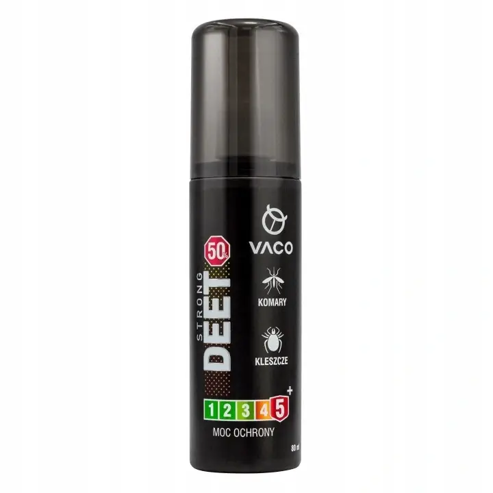 Bezpieczna płatność Płyn Na Kleszcze, Komary i Meszki DEET 50% + Geraniol Strong Vaco 80 ml