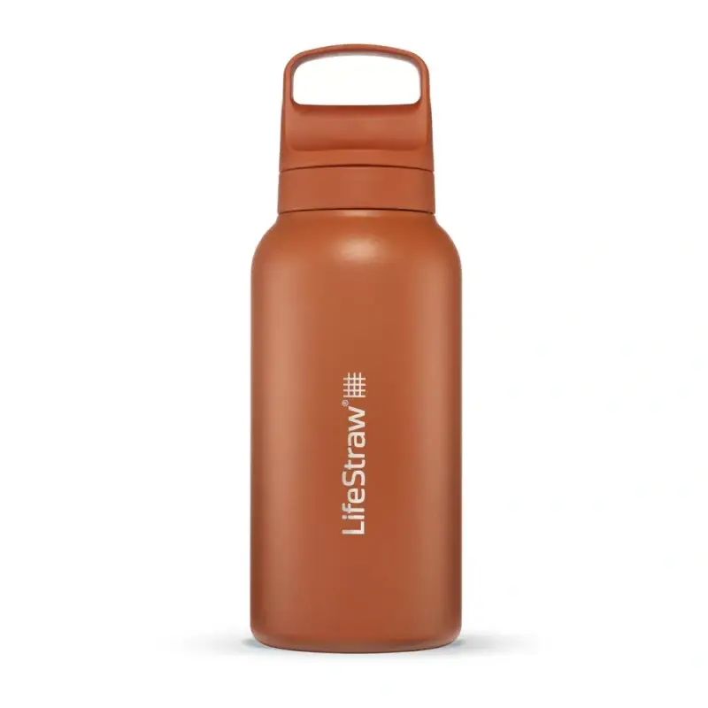 Butelka Turystyczna Lifestraw Go 2.0 Steel Z Filtrem 1 L Kyoto Orange Popularny