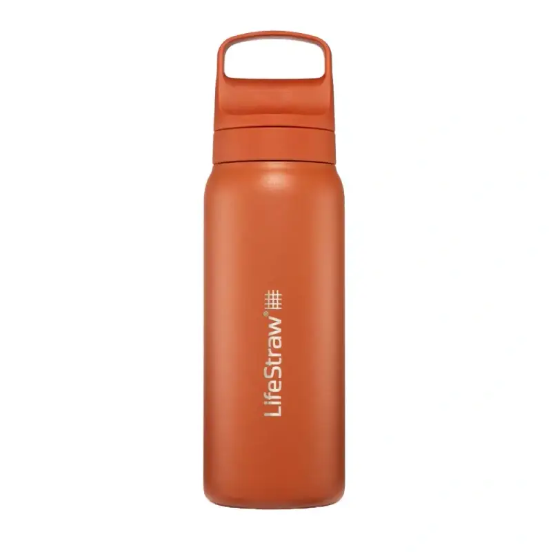 Butelka Turystyczna Lifestraw Go 2.0 Steel Z Filtrem 700 ml Kyoto Orange Super okazja