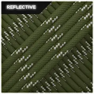 Bezpieczne zakupy Linka Paracord Reflective 15 m 4,4 mm EDCX Army Spruce