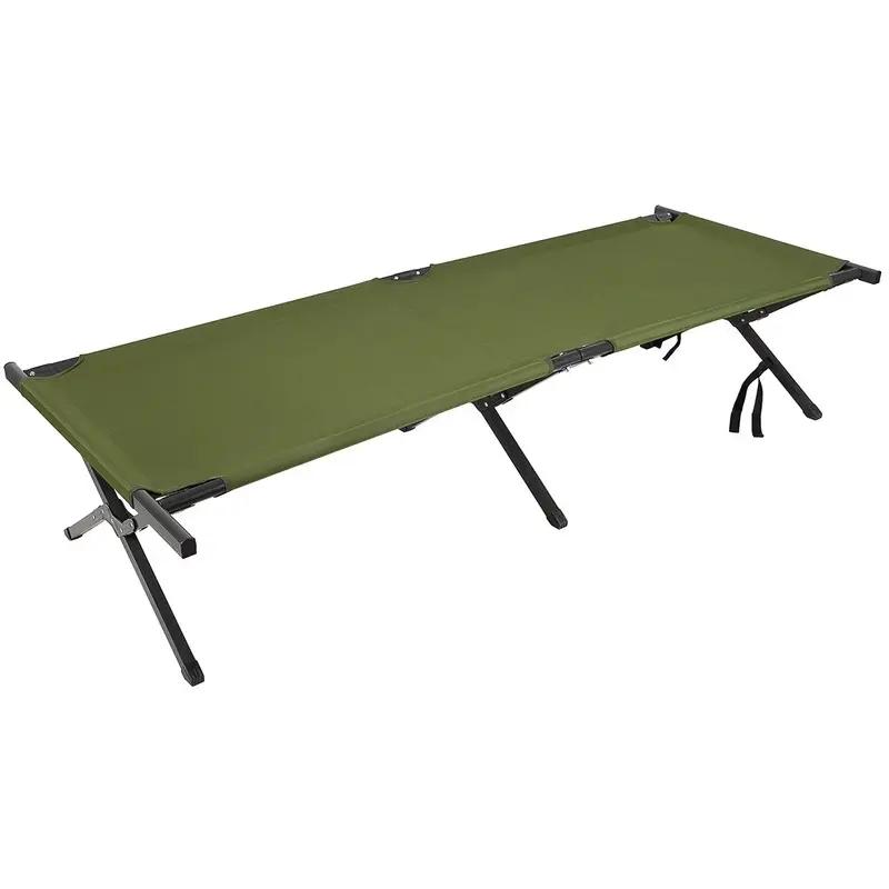 Łóżko Polowe US Składane Aluminiowe 200 x 66 cm Extra Long MFH Olive (31951) Szybka dostawa