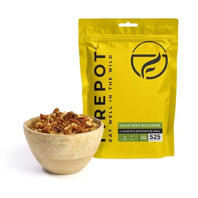 Ostatnie sztuki Danie Liofilizowane Wegańskie Orzo Bolognese 135g FIREPOT