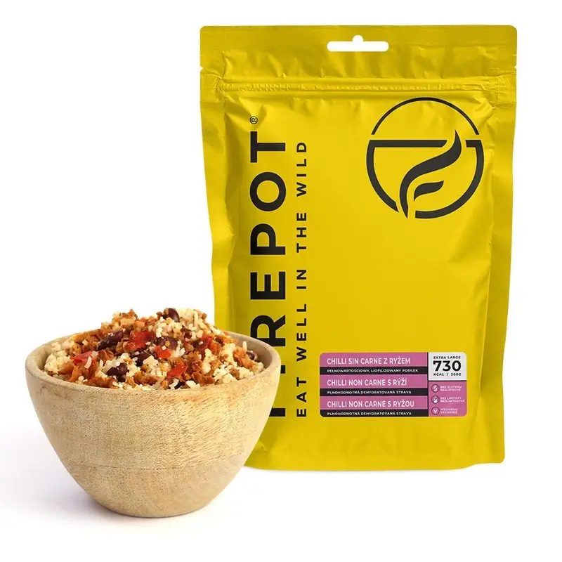 Premium Danie Liofilizowane Chilli non Carne z Ryżem 200g FIREPOT