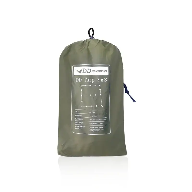 Płachta Biwakowa Tarp 3x3 DD Hammocks Forest Green Sprawdź teraz