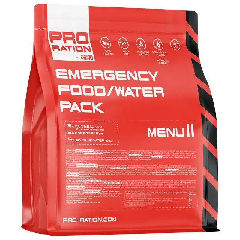 Okazja Racja Żywnościowa Pro Ration Emergency Food/Water Pack - Menu II