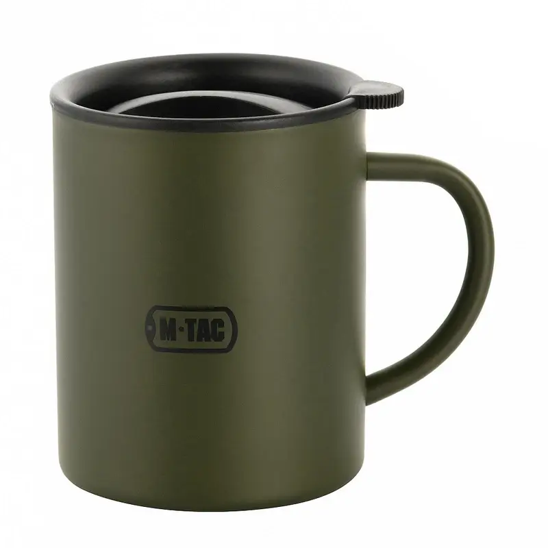 Kubek Termiczny Z Pokrywą 400 ml M-Tac Olive (60063001) Kup teraz