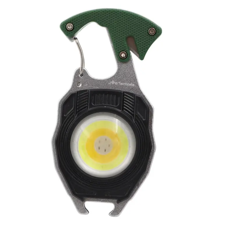 Lampka EDC COB z Pojedynczym Karabińczykiem 8w1 JB Tacticals Olive Niska cena