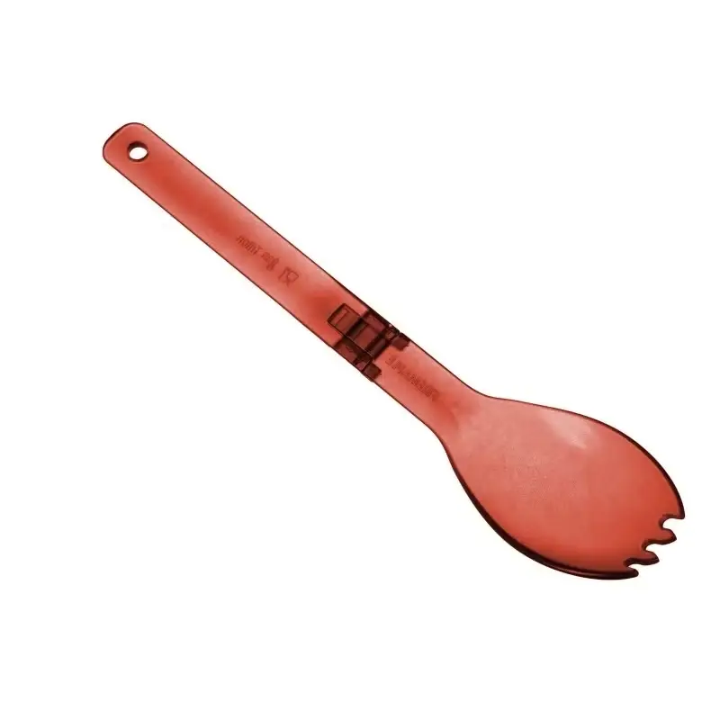 Dostępne od ręki Składany Niezbędnik Spork Color Tritan Fire Maple Czerwony
