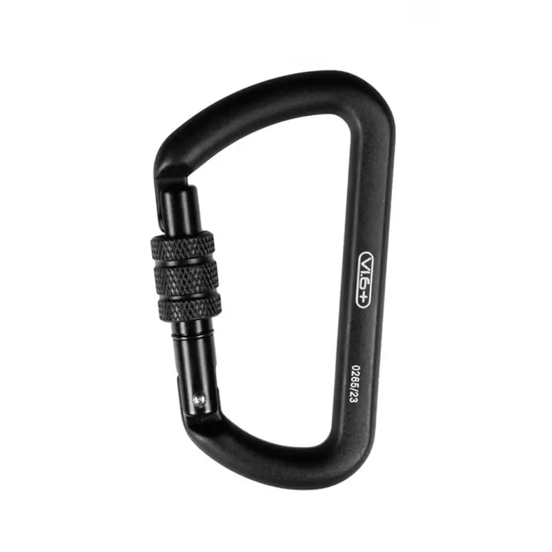 Karabinek Gear Zakręcany VI.6+ Czarny Oferta