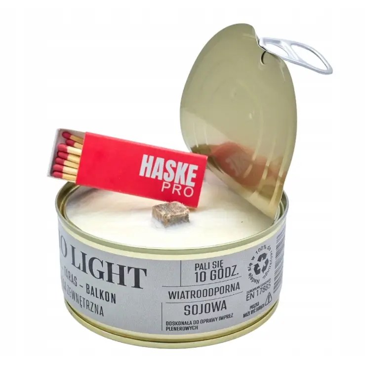 Cena promocyjna Świeca Wiatroodporna Patio Light Sojowa Haske Pro 260g