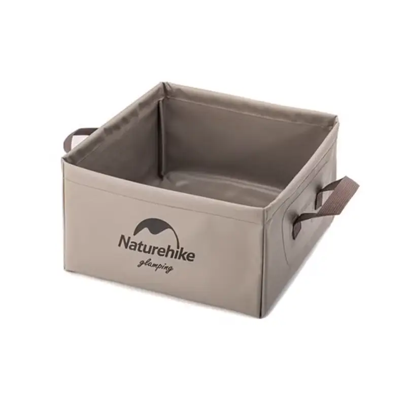 Zlew Składany Square Bucket 13L Naturehike Light Brown (NH19SJ007) Tani