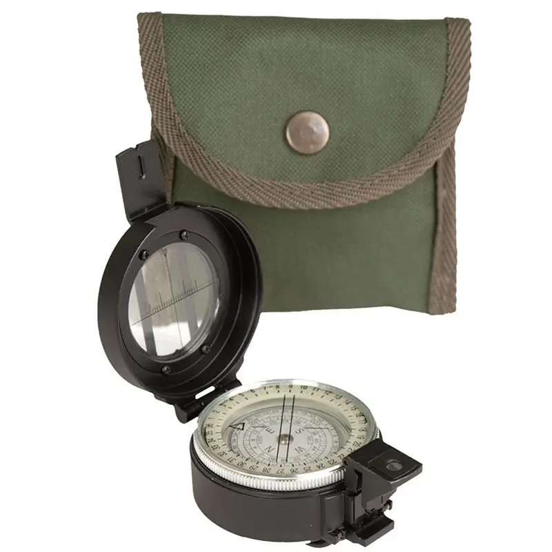 Busola British Metal Lensatic Compass Mil-tec Olive (15791000) Taniej