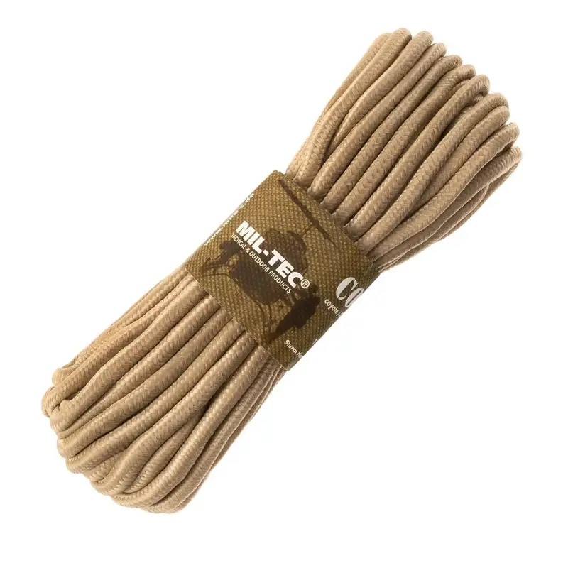 Linka Commando 9 mm x 15 m Mil-Tec Coyote (15941005-009) Do wyczerpania zapasów