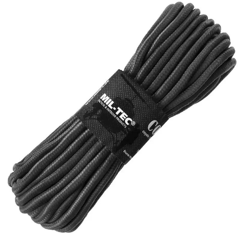 Wyjątkowa oferta Linka Commando 9 mm x 15 m Mil-Tec Czarna (15941002-009)