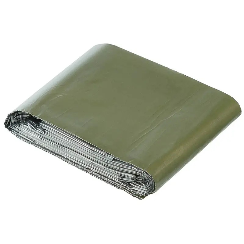 Wyprzedaż Koc Ratunkowy Termiczny Emergency Blanket MFH Srebrny / Olive (27134)