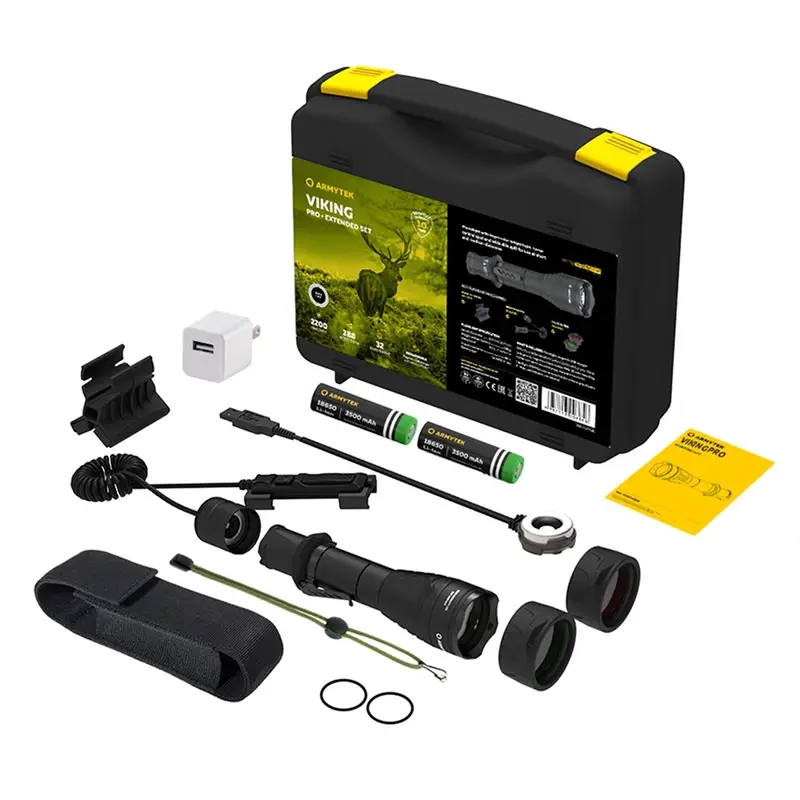 Tani Latarka Ręczna Armytek 2050 lm Viking Pro Magnet USB Extended Set Warm (F07702W)