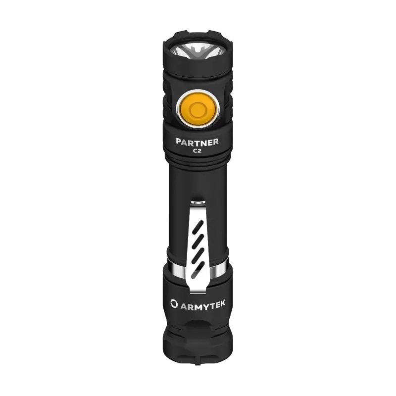 Łatwy zwrot Latarka Ręczna Partner C2 Magnet USB Warm Armytek 1020 lm Czarna (F07802W)