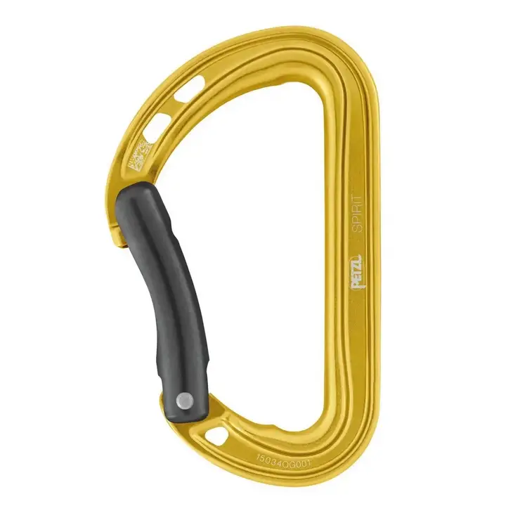 Ostatnie sztuki Karabinek Wygięty Spirit Petzl Żółty (M061AB06)