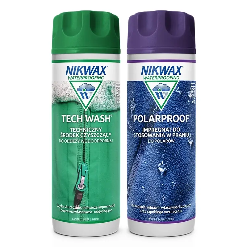 Zestaw Twin Pack Płyn Tech Wash + Polar Proof Nikwax 2x 300 ml Szybka wysyłka