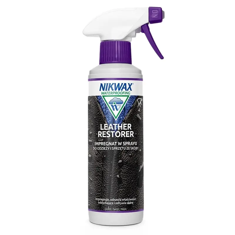 Impregnat Do Regeneracji Odzieży i Sprzętu Ze Skóry Leather Restorer Spray Nikwax 300 ml Oferta limitowana