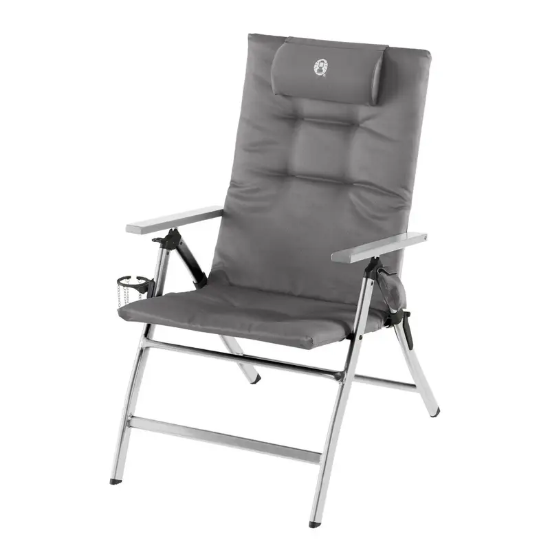 Premium Krzesło Turystyczne 5 Position Padded Aluminium Coleman Grey