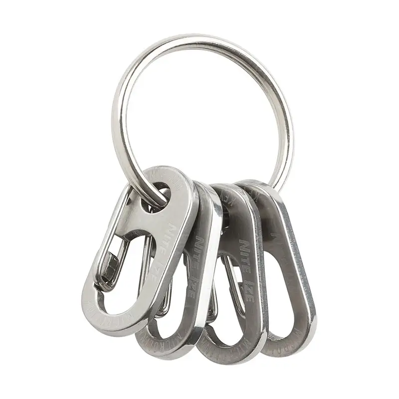 Niska cena Kółko Do Kluczy KeyRing MicroLink Stalowe Nite Ize Srebrne (RL-11-R3)