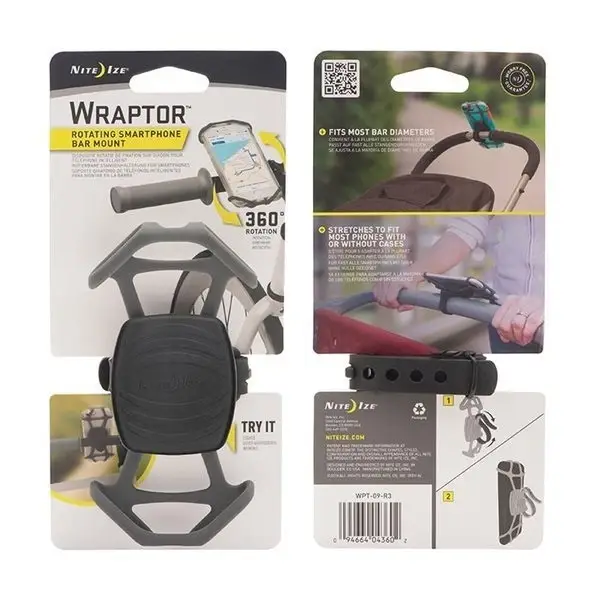 Montaż Telefonu Wraptor Rotating Smartphone Bar Mount Nite Ize (WPT-09-R3) Nowy