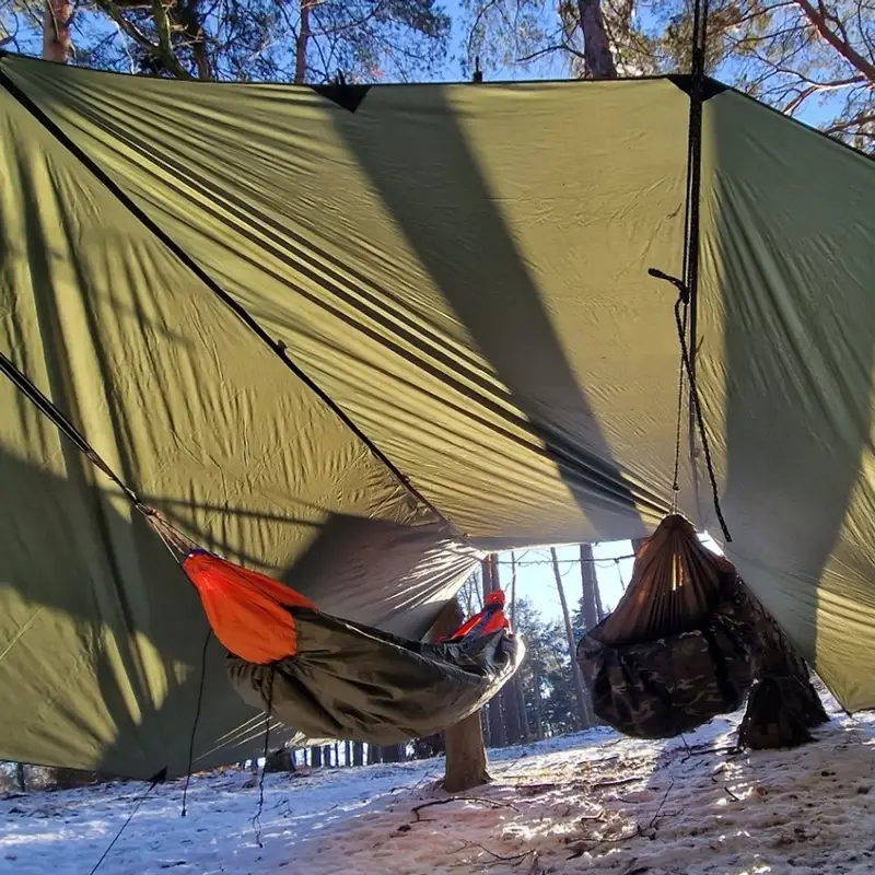 Super okazja Tarp Easy 4 x 4 m Bushmen Olive (BU EATARP4x4)