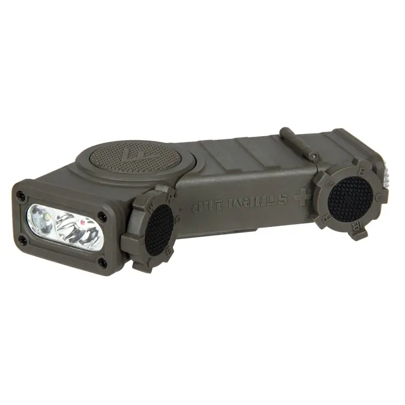 Bestseller Niskoprofilowy System Oświetlenia Na Hełm Storm 1LP Mactronic 90 lm RAL6014 (THL0051)