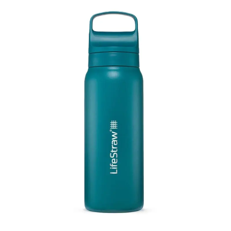 Darmowy zwrot Butelka Turystyczna Lifestraw Go 2.0 Steel Z Filtrem 700 ml Laguna Teal