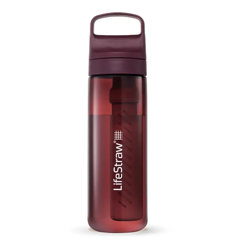 Ostatnie sztuki Butelka Z Filtrem 650 ml LifeStraw Go 2.0 Merlot Me Away
