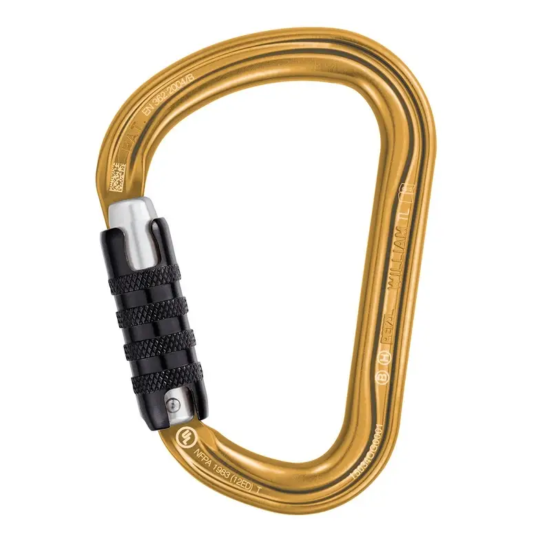 Karabinek William Triact-Lock Petzl Złoty (M36A TLY) Bezpieczna płatność