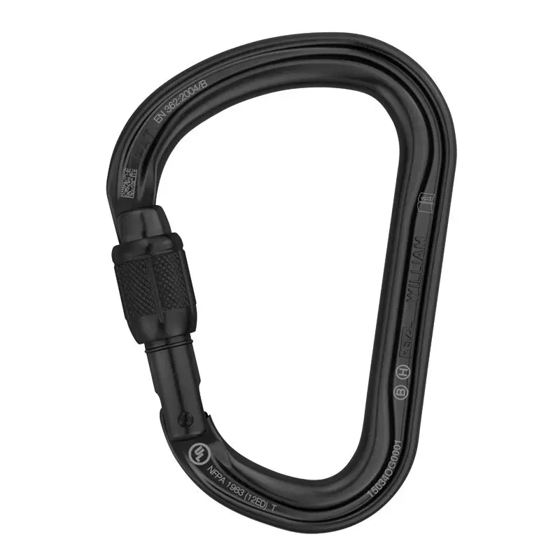 Nowość Karabinek William Screw-Lock Petzl Czarny (M36A SLN)