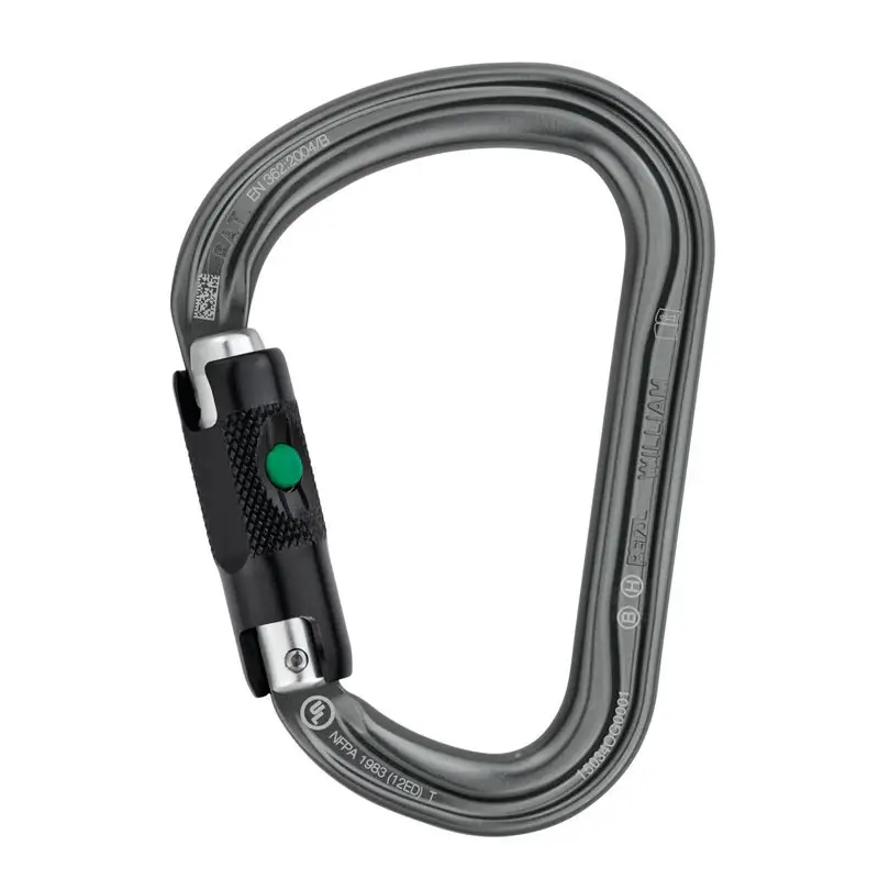 Wyjątkowa oferta Karabinek William Ball-Lock Petzl Grafitowy (M36A BL)