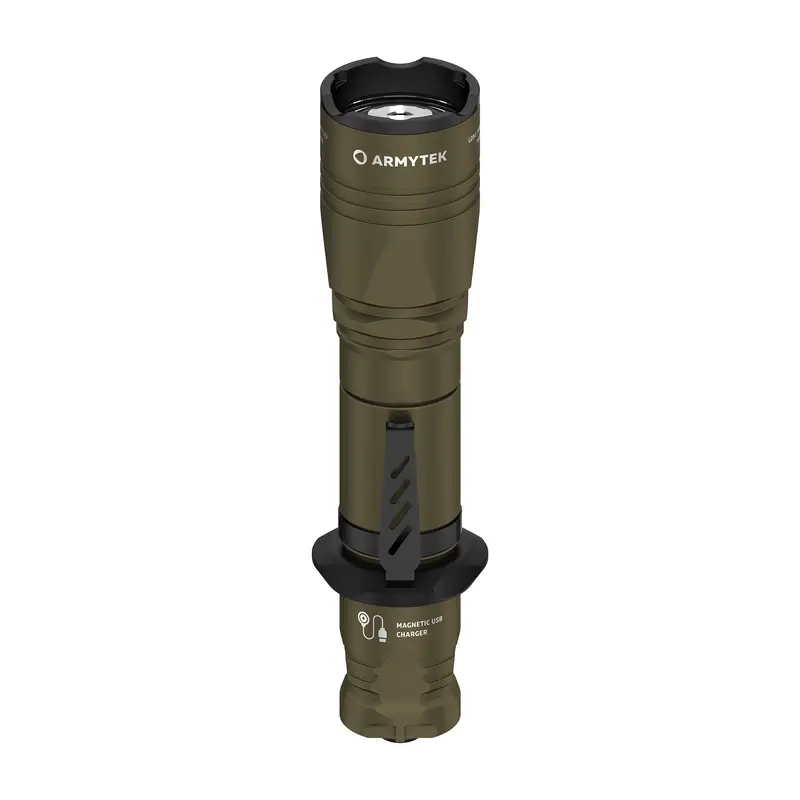Latarka Ręczna Armytek Dobermann Pro Magnet Warm 1400 lm Olive (F07501WO) Bezpieczna płatność