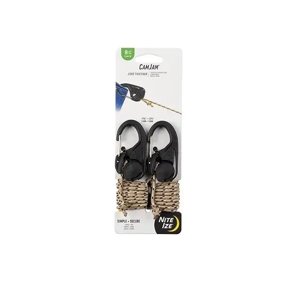 Oferta czasowa Klamra CamJam Cord Tightener 2 Sztuki + Linka Nite Ize (NCJ-25-2R3)