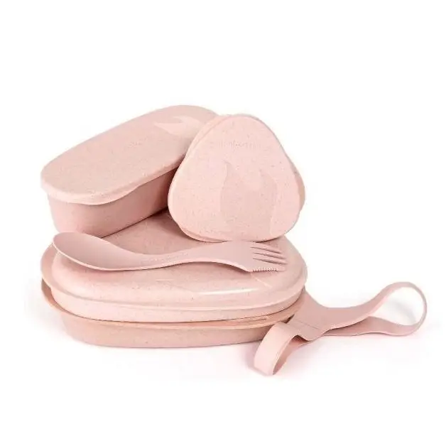 Łatwy zwrot Zestaw Pojemników LunchKit Bio Light My Fire Dustypink (2413710110)