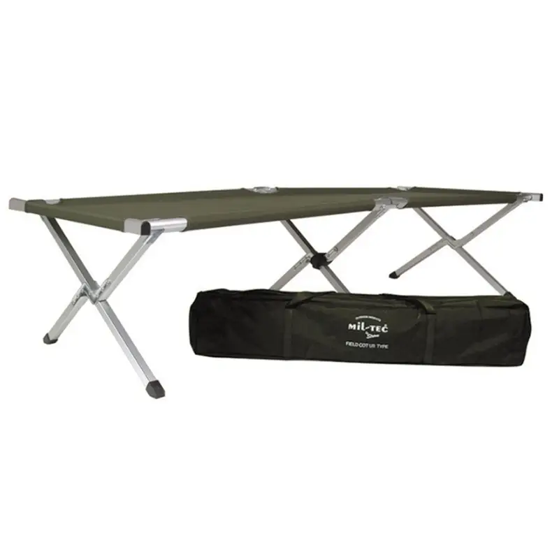 Zamów dziś Łóżko Polowe US Army Aluminiowe 190 x 65 cm Składane Mil-tec Olive (14402001)